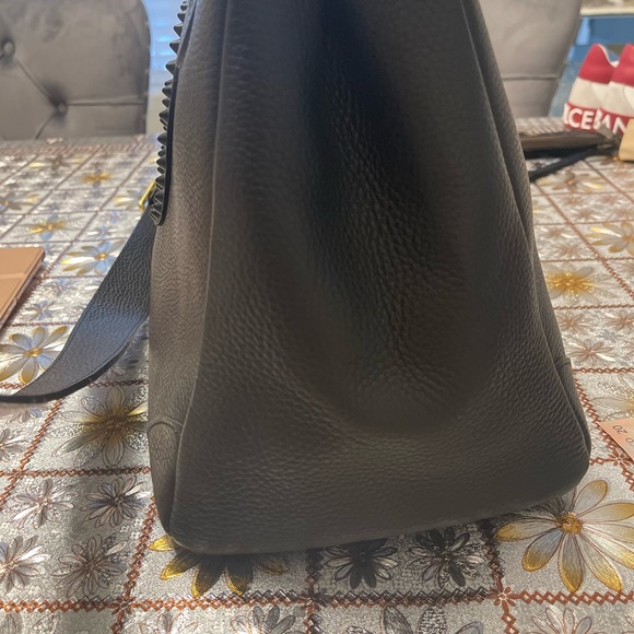 VALENTINO BY MARIO VALENTINO Kim Rock Logo Leather Satchel - Picture 4 of 13